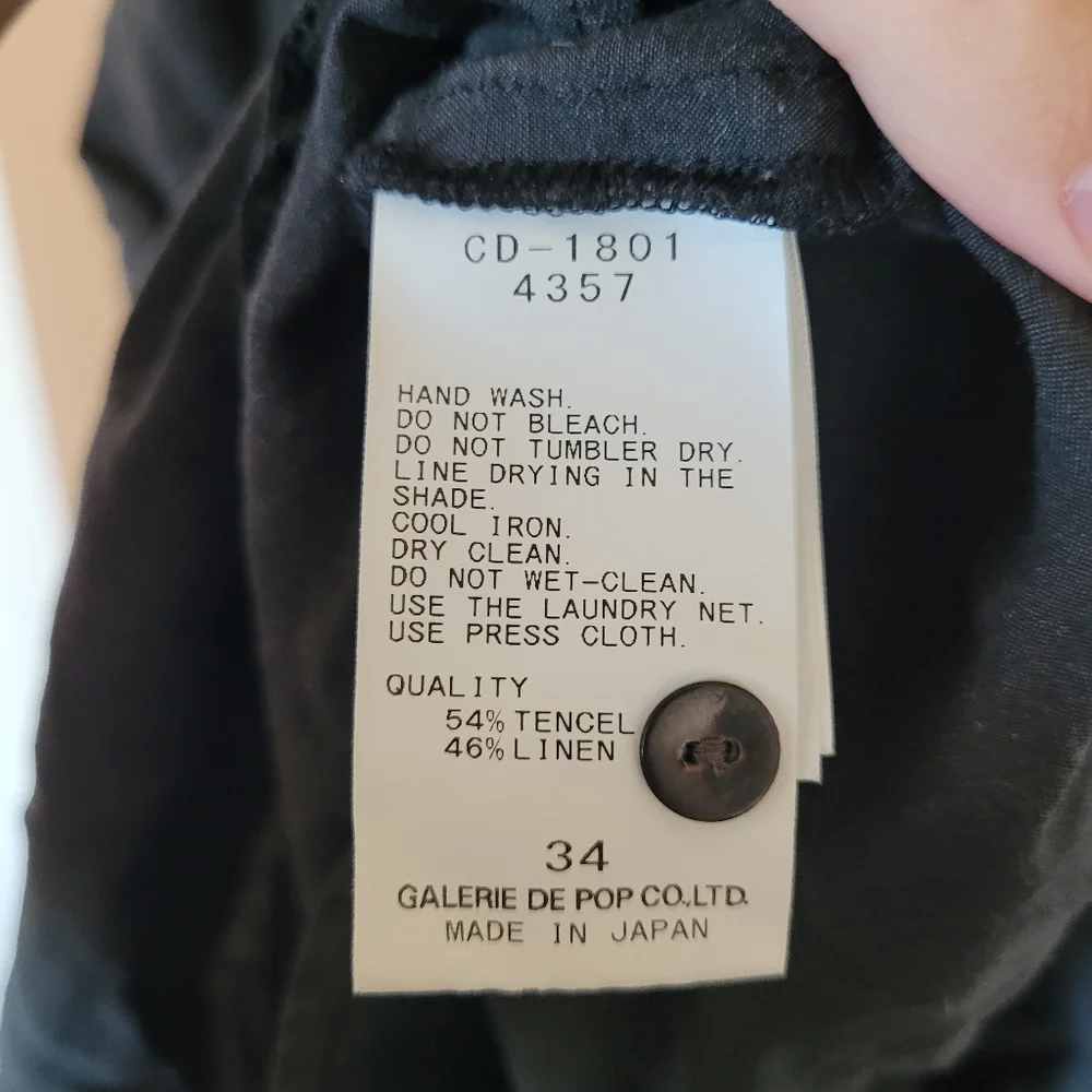 Pas de Calais grey linen midi dress - Picture 9 of 9